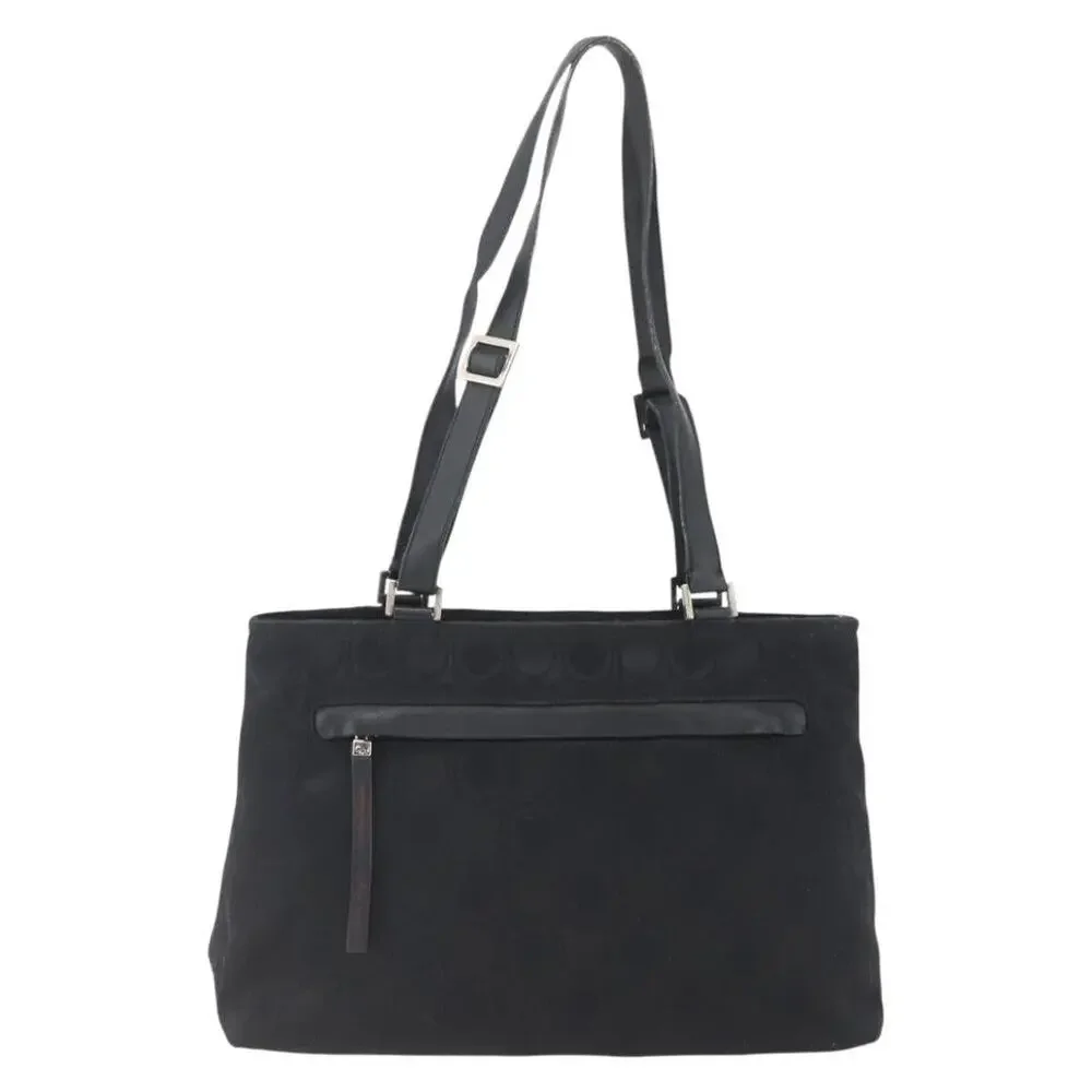 Salvatore Ferragamo Nylon Tote Bag Black